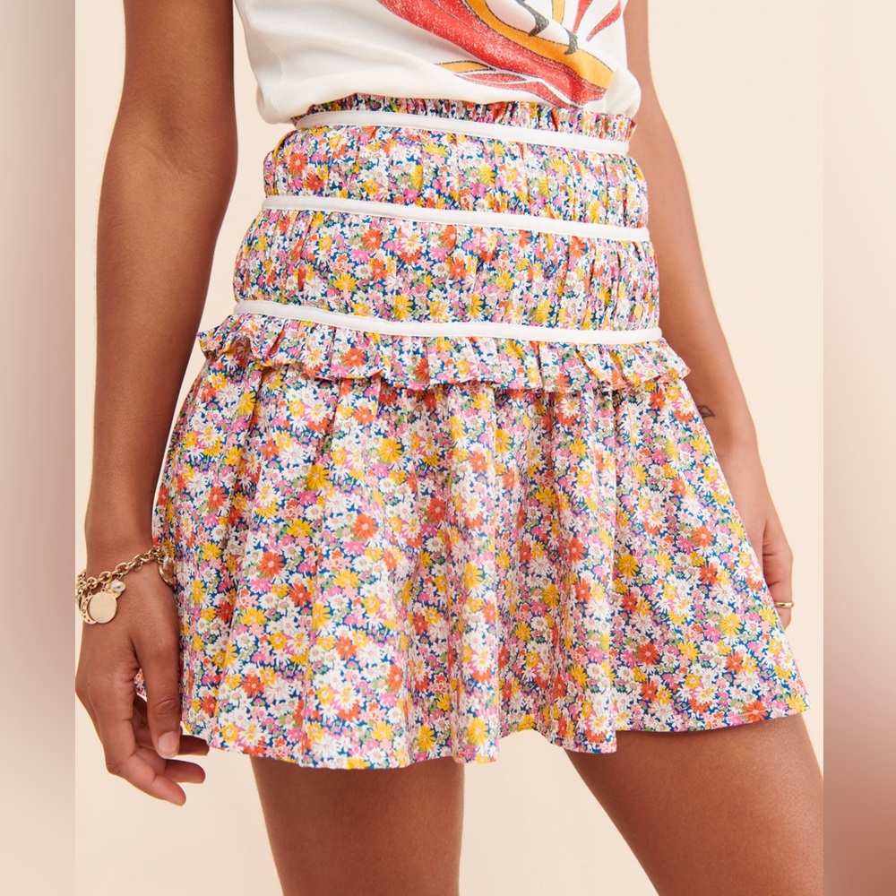 For Love & Lemons Libby Mini Skirt